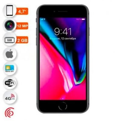 apple iphone 8 – 4.7″ – 12mp – 128go – 2go